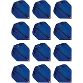 Red Dragon Darts Hardcore Radical Blue Extra Thick Standard Dart Flights - 4 Sets Per Pack (12 Dart Flights in Total)