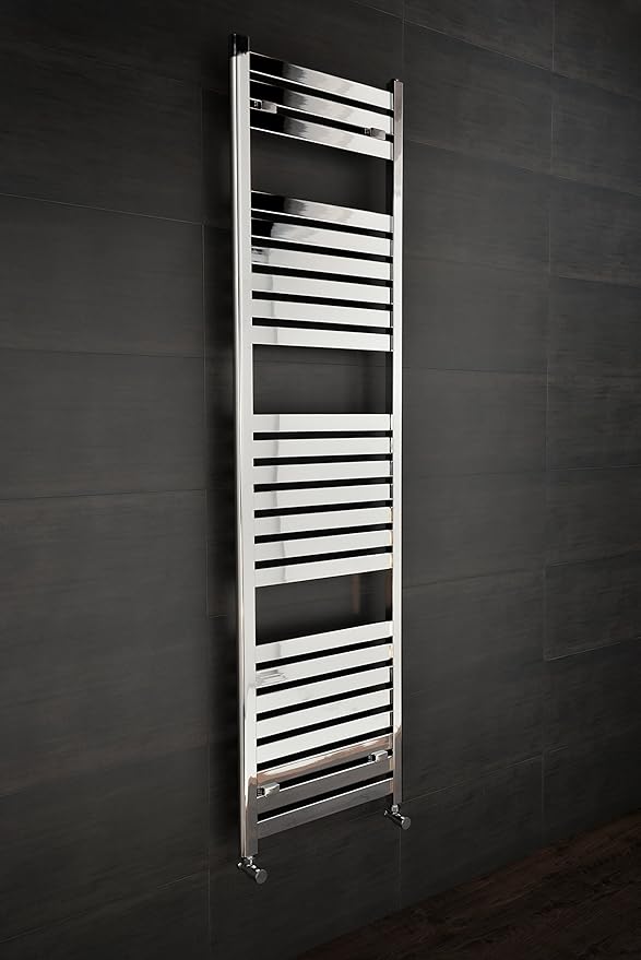 WarmeHaus Designer Bathroom Flat Panel Heated Towel Rail Radiator Rad 1800 x 500 Chrome Amazon