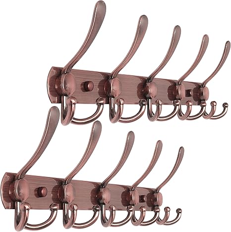 Webi Coat Rack Wall Mounted 30 Hooks Heavy Duty Tri Hooks