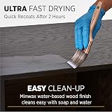 Minwax 25555 Gloss Polycrylic Protective Finish 1/2 Pint Water Based Topcoat view 5