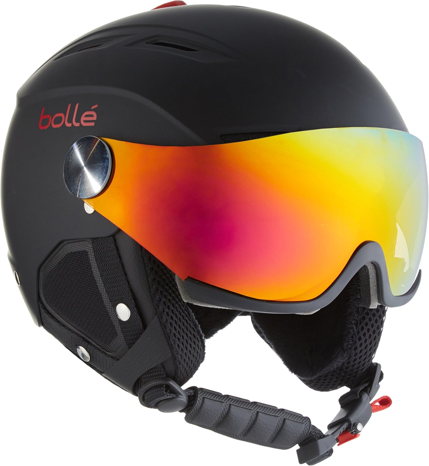 Bollé Backline Visor Premium Outdoor Skiing Helmet, BLACK (BLACK & RED), 56 58 cm Amazon.co