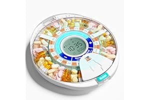 WINDTRACE Upgraded Automatic Pill Dispenser for Elderly with Alarm: Smart Pill Dispenser Machine with 28-Slot, Mix-Proof Tech & XL LCD, Enhanced Durability for Daily Medicine Management