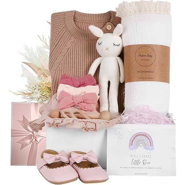Hamper Amazon New Baby Girl Gifts Welcome Baby Girl Gift Basket