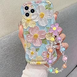 for iPhone 11 Pro Curly Wavy Case, Cute Colorful