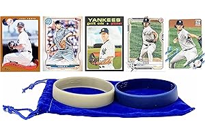 FRUZELG Gerrit Cole Baseball Cards (5) ASSORTED New York Yankees Trading Card and Wristbands Gift Bundle