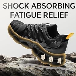DRRHINO Steel Toe Shoes for Men Women Comfortable