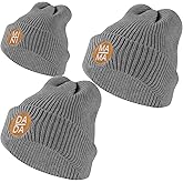 PRESANEW Mom Dad Baby Matching Beanies Warm Winter Hats Mom/Dad To Be Gifts Family Matching Outfits New Mommy Daddy Christmas Gifts Mummy and Me