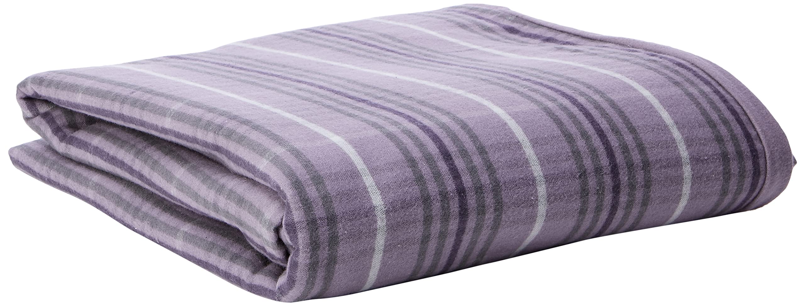 Peacock Blue Hotel Valloire Duvet Cover, Brushed Cotton, Amethyst, Single