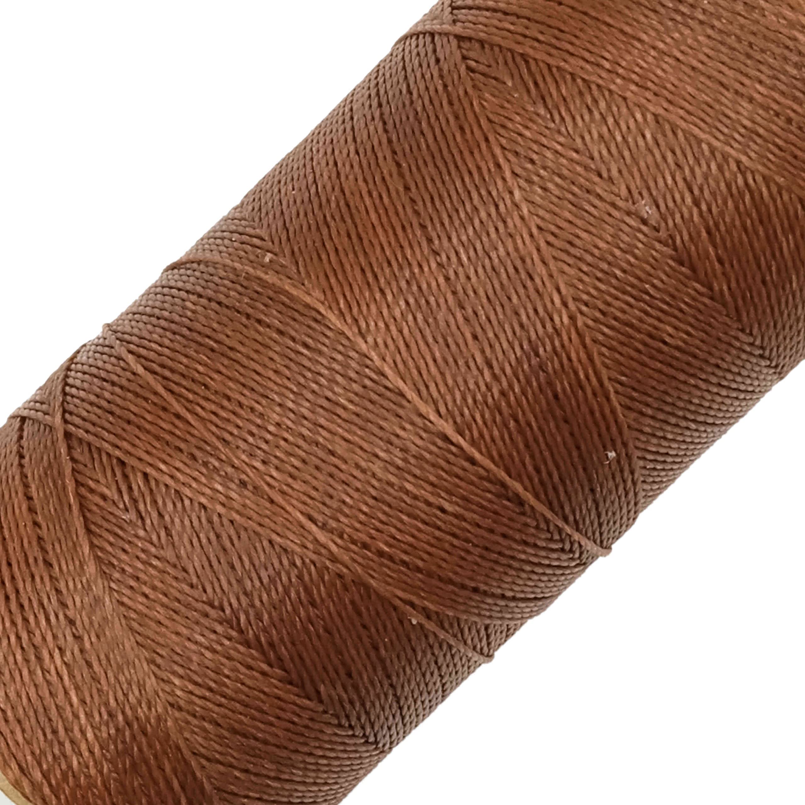 LINHASITA Waxed Thread 100gr / 360 Metres 0.5 mm Thick Polyester Macrame 30 Colours - Chocolate Brown — image 1