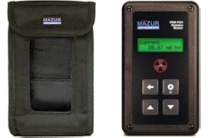 Mazur Instruments PRM-7000 Handheld Geiger Counter and Nuclear Radiation Monitor, 0.001 to 500 mR/hr Range