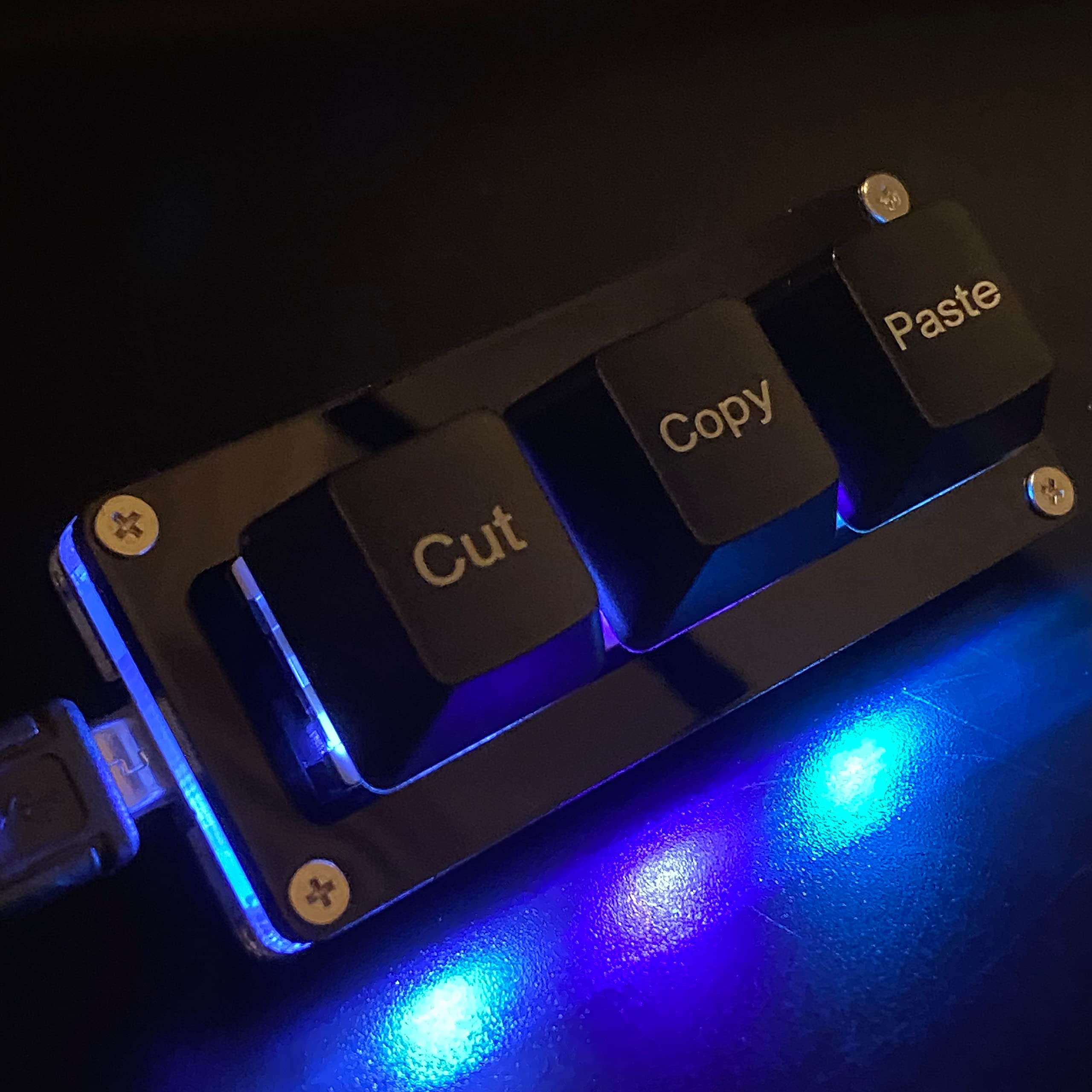 Mua BTXETUEL Mini 3-Key Cut Copy Paste Keyboard - RGB Macro Pad Gaming ...