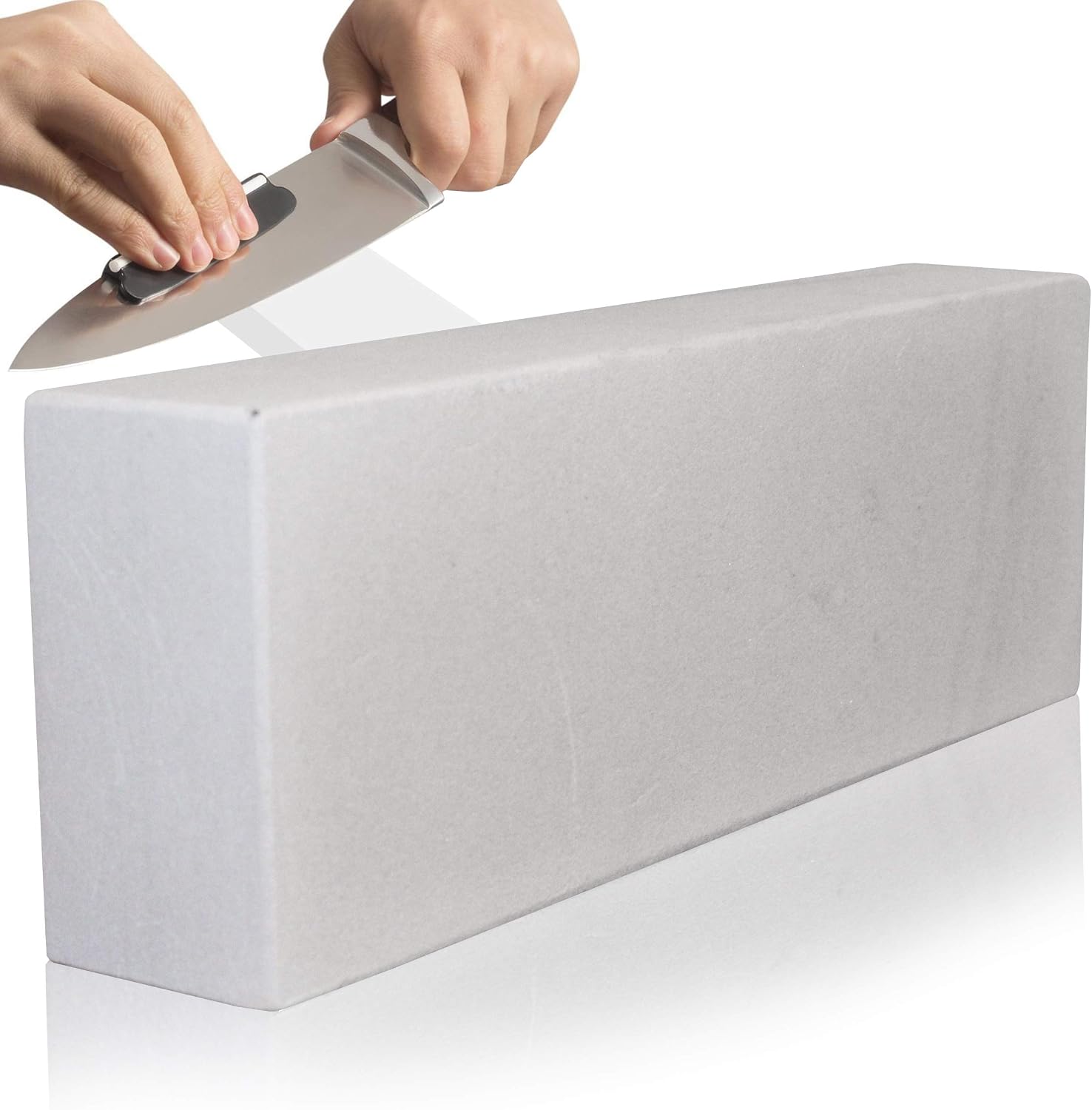 Sharpening Stone - Whetstone - Very Large Size, Knife and Tools Sharpener - Coarse Grade White Sandstone - Natural Stone - Long Lasting