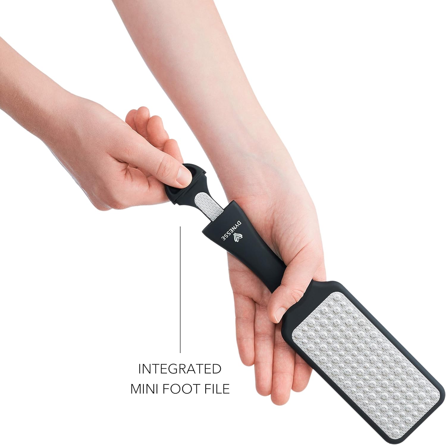 Next Generation 3-in-1 Pedicure Foot File. Callus Remover for Feet. Foot Scrubber with Ergonomic Design. Stainless Steel Foot Exfoliator for Spa and Pedicure. Pumice Stone for Feet.: Health & Personal Care