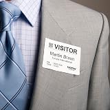 Brother DK-11234 Label Roll Name Badge Black on White 260 Labels 86x60 mm view 3