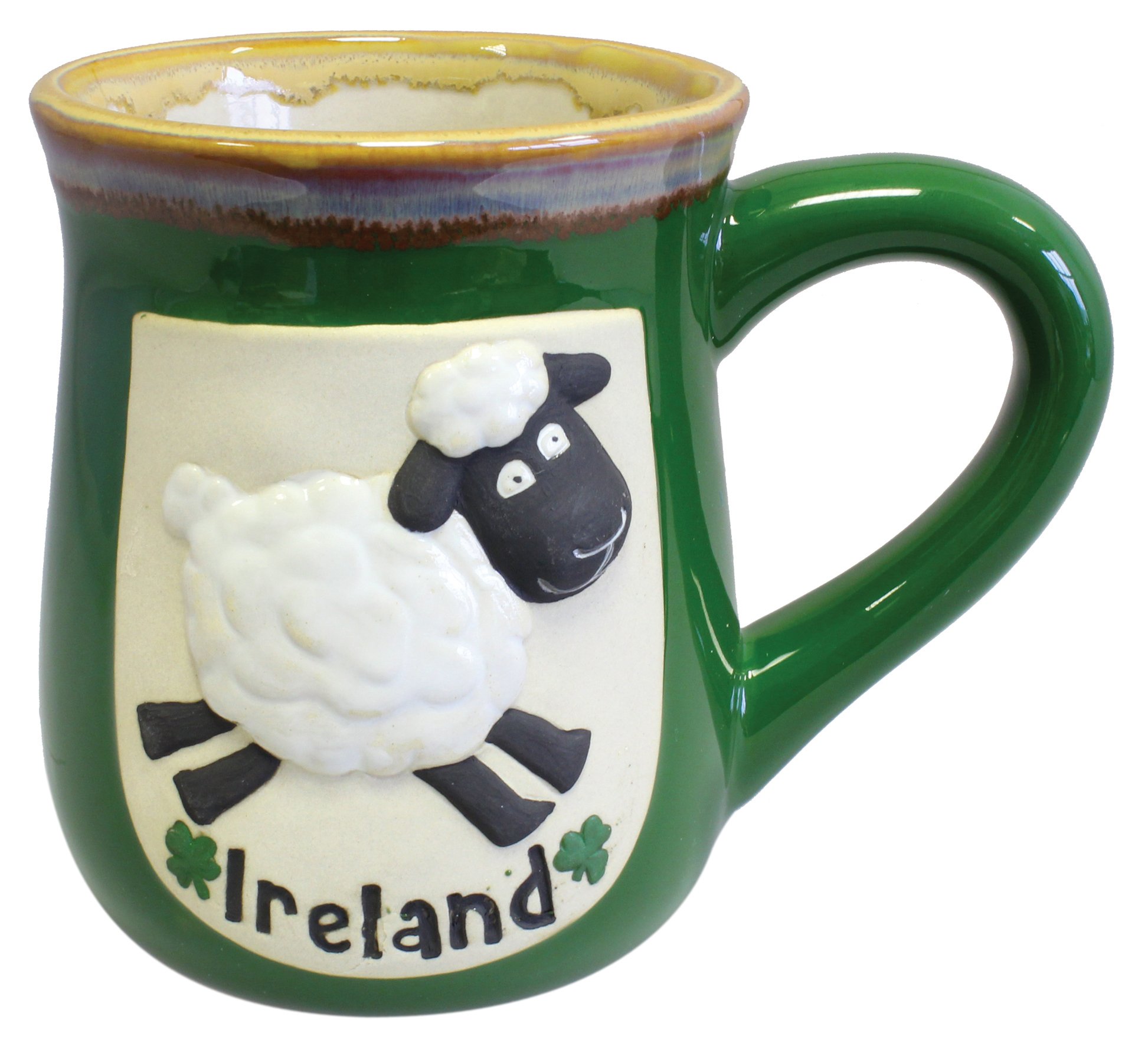 Ireland Pottery Ceramic Tea Coffee Mug Cup with Sheep Design