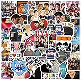 60PCS Heated Rivalry Movie Decals for Laptop,Phone Case,Helmet,Water Bottle,Travel Case, Guitar,Waterproof PVC Movie Stickers for Tenns and Adults (Black)