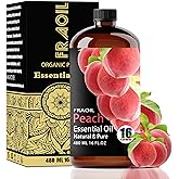 Peach Essential Oil, Peach Oil 16 Fl Oz 480 ML for Diffuser Humidifier Yoga Cleaning DIY Candle Soap Making Perfume Gift for Women Essential Oils