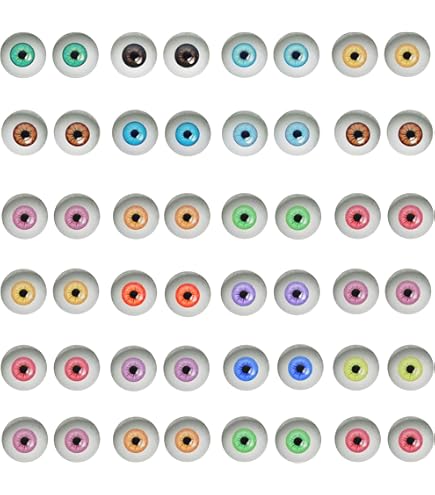 Yeux Pour Poupée Ancienne 14mm - Noisette (Hazel) - Soufflés à La Bouche - Neufs