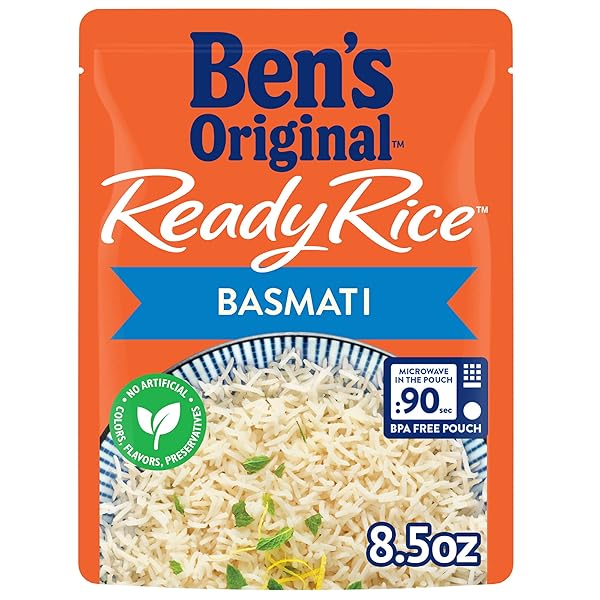 BEN’S ORIGINAL READY RICE BASMATI RICE, EASY SIDE DISH, 8.5 OZ POUCH