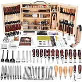 BUTUZE Leather Working Kit, Boxed Leather Tooling Kit, All-in-one | Leather Crafting Tool Kit, Cutting, Punching, Carving, Heavy Duty Sewing Kit, Professional Leather Tools and Supplies
