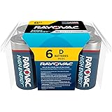 Rayovac D Batteries, Alkaline D Cell Batteries (6 Battery Count)