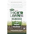 Scotts Turf Builder Thick'R Lawn Southern Gold Blend for Tall Fescue Lawns, Grass Seed, Fertilizer, and Soil Improver, 12 lb.
