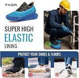 TYGA STORE 20 Pieces Waterproof Reusable Shoe Covers Heavy Duty Non-Slip Blue view 6