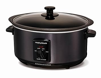 Morphy Richards Schongarer 48703 in Schwarz, 3,5l mit Schmorfunktion