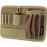 LIVANS Tactical Bag Insert Panel Organizer, Utility Admin Panel Hook and Loop Modular Organizer with Hook Fasteners for Packs Backpack or Messenger Bags