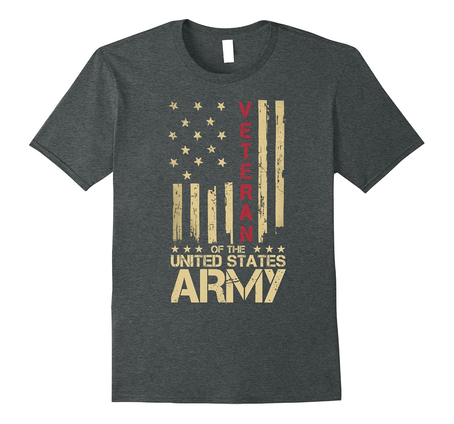 Patriotic U S Army Veteran Red Line American Flag T Shirt Art Artvinatee