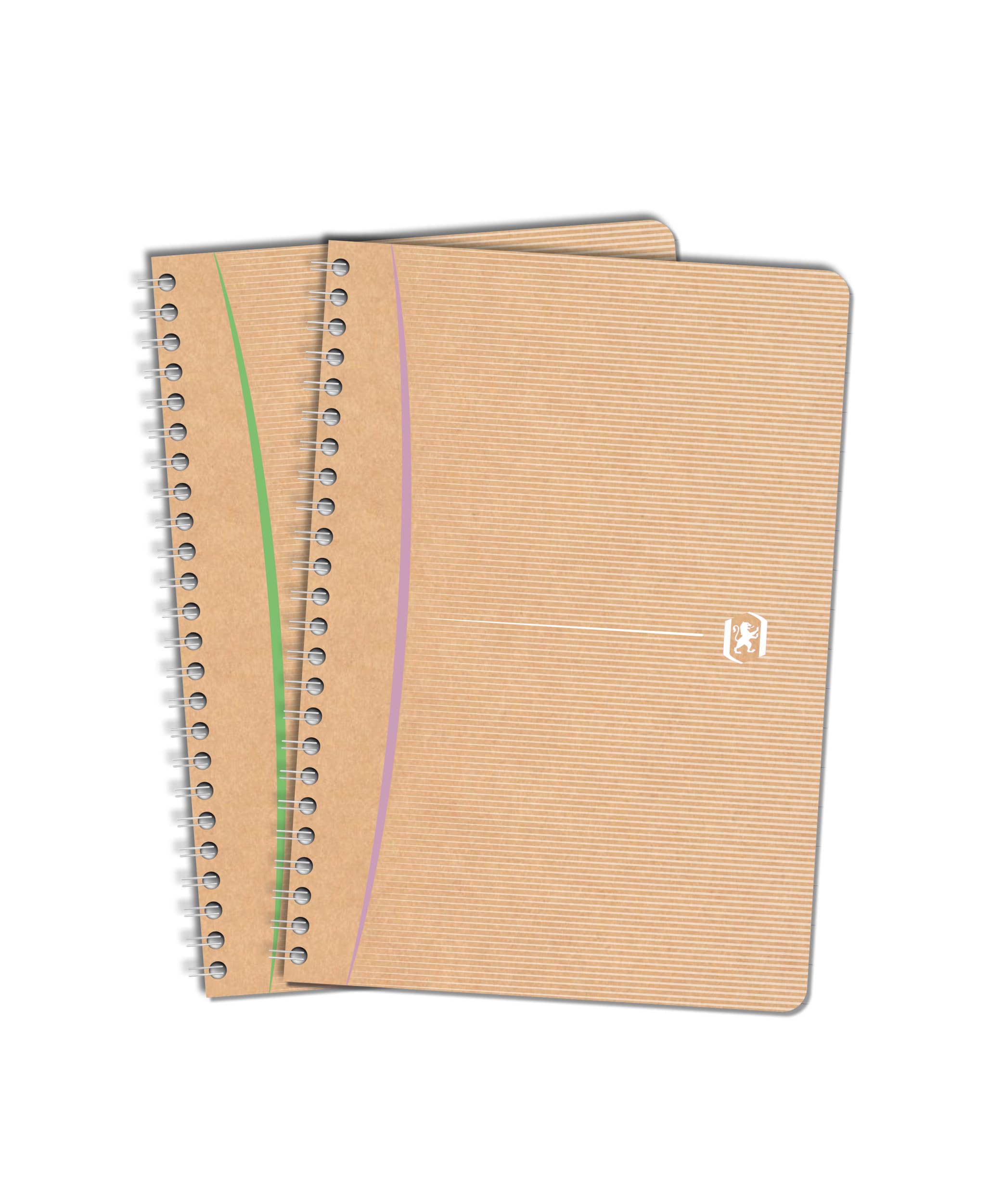 Oxford Touareg Notebooks A5 Small Squares 5 mm 100 Pages Full Binding Card Cover Assorted Colours Recycled Paper Pack of 2