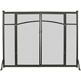 Flat Panel Fireplace Screen with Doors