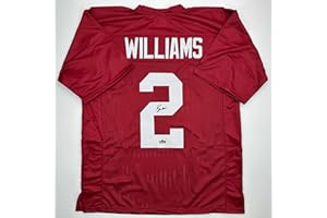 HOFSM.COM HALL OF FAME SPORTS MEMORABILIA Facsimile Autographed Ryan Williams Alabama Red Reprint Laser Auto College Football Jersey Size Men's XL
