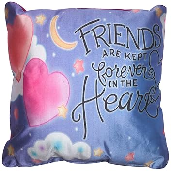 Twisha Friends with Heart Pillow 12 X 12 X 4 Inch