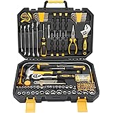 KOOPOOL 159 Piece Tool Set, Tool Box Kit for Mechanic and Car, General Household Home Tool Kit, Basic Tool Kit for Home Auto 