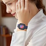 Higgs Strap for Fitbit Versa 3/4 Sense 2 Stainless Steel Mesh Band Blue view 6