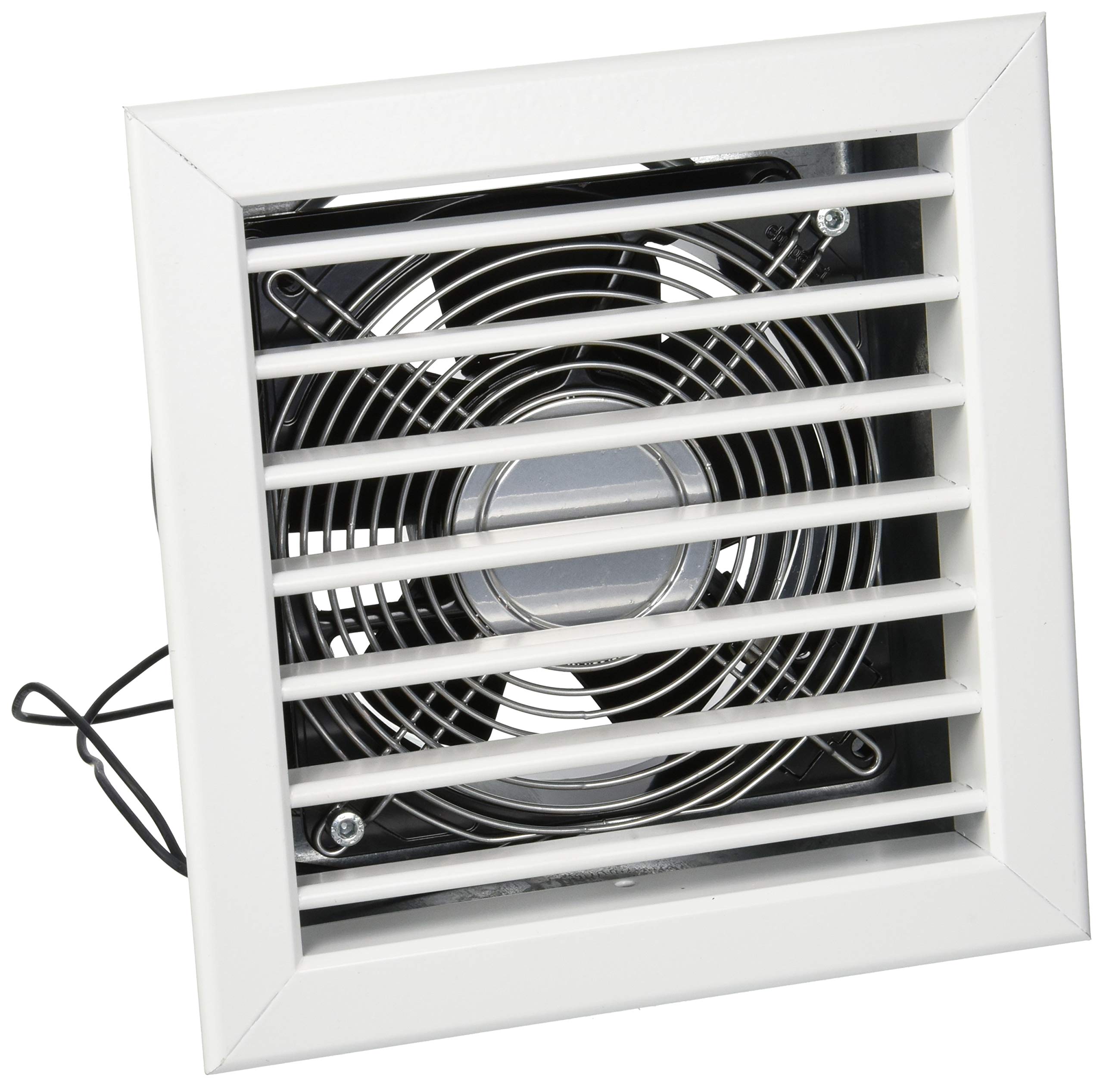 La Ventilazione GCMIB1818140-Y Fireplace Grate with Electric Blower, White, 180x180 mm