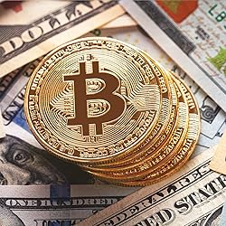 Naturiway 5Pcs Bitcoin Coin, Bitcoin Commemorative