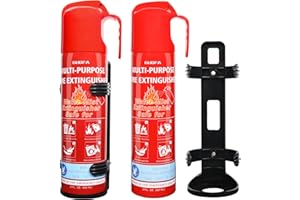 LEYANNY Fire Extinguisher for Home, 2 Pack Vehicle Fire Extinguishers with Mount, Water-Based Extinguisher for Car, Boat, House, Kitchen, Suitable for A, B, C, K Fire Types