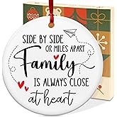 PALORIX Christmas Ornament Gifts for Women Men - Ceramic Christmas Ornaments 2025 for Tree Decorations - Family Ornaments for Mom Dad Grandma Grandpa, Gifts for Sister Brother Friend Wife Husband