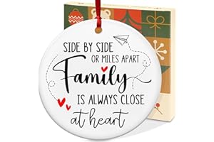 PALORIX Christmas Ornament Gifts for Women Men - Ceramic Christmas Ornaments 2025 for Tree Decorations - Family Ornaments for Mom Dad Grandma Grandpa, Gifts for Sister Brother Friend Wife Husband