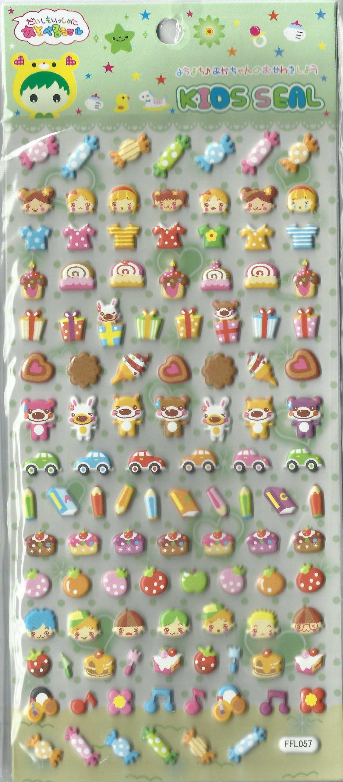 Cutie Cartoon Foam Shape Sticker/Puffy Sticker Art Supplies