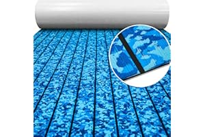 Hzkaicun EVA Foam Boat Decking 94" x 45" Self-Adhesive Non-Slip 6mm Camo Marine Deck for Yacht Jet Ski Kayak Fishing