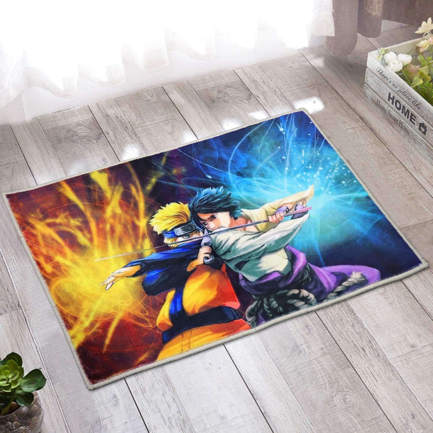 Naruto Rug Anime Area Rugs for Boys Living Room Bedroom Non