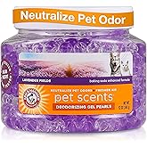 Arm &amp; Hammer Pet Scents Deodorizing Gel Beads, Lavender Fields, 12 Oz | Long-lasting odor control for rooms, closets, and small spaces, no plug-in or spray needed
