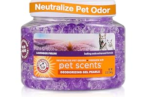 Arm & Hammer Air Freshener Gel - Pet Odor Eliminator with Baking Soda - Odor Absorbing Gel Beads for Cats & Dogs - Pet Deodor