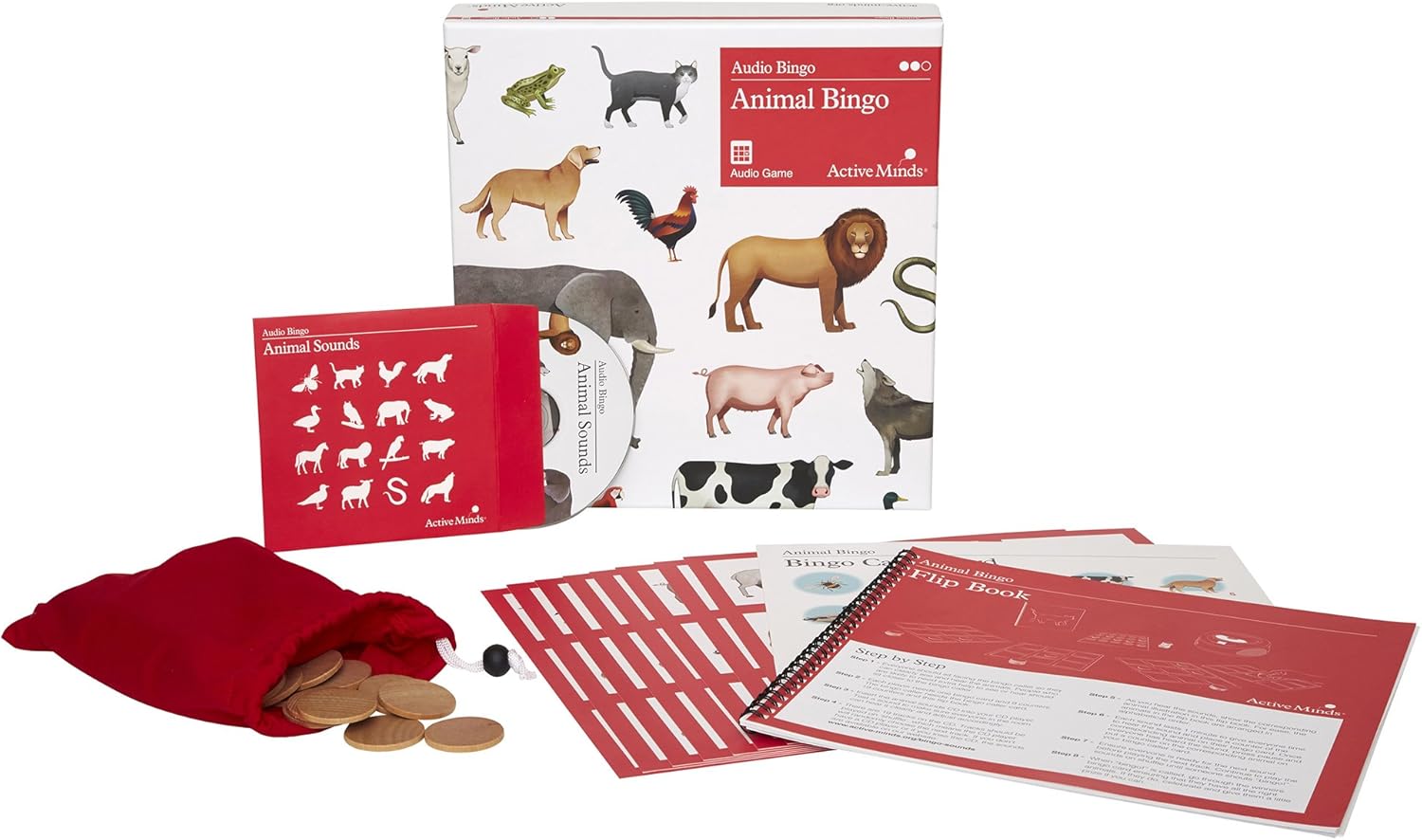 Active Minds Animal Bingo Audio Bingo Game for Seniors with Dementia