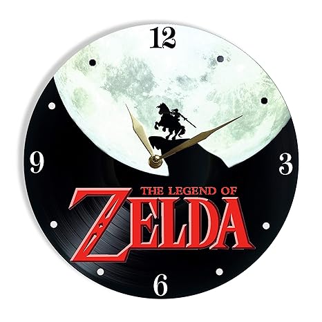 Mirag The Legend Of Zelda Painted Vinyl Clock #unique #gifts #by #mail  Mirag The Legend Of Zelda Painted Vinyl Clock