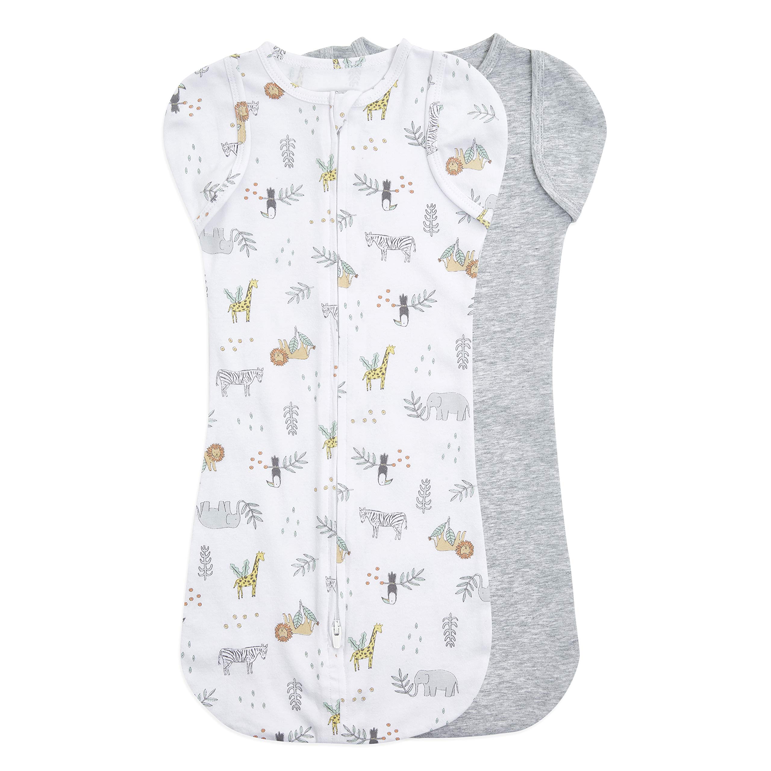 Aden + Anais Essentials Easy Snag Swaddle Arm Freewearable Sleeping Bag for Newborn 0-3 Months Savannah Spot, 2 Pack