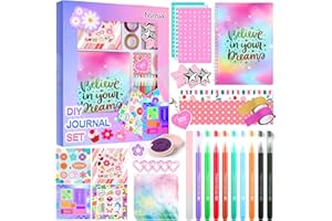 Nsrzua DIY Journal Kit for Girls,Toys for Ages 8-14 and Birthday Gifts for Girls.
